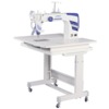 Juki Miyabi J-350QVP S Sit Down 18x10 Longarm Free Motion Quilting Machine 110V SmartStitch Stitch Regulator, Auto Thread Trimming, 35inW Table, Japan